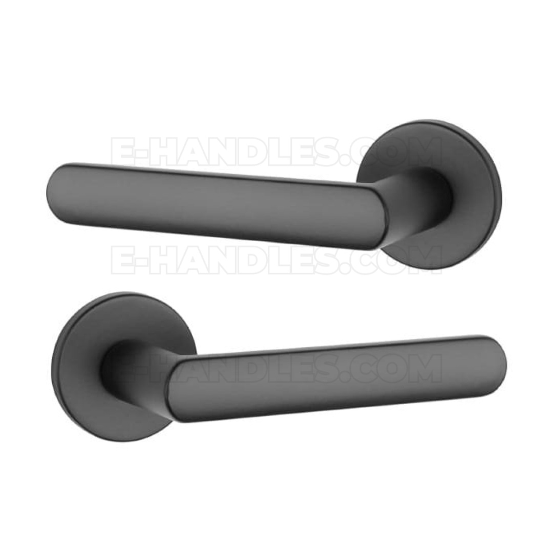APRILE FRAGOLA R slim 7 mm BLACK - czarny matowy - klamka do drzwi